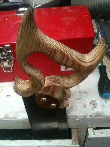 Modified tenon-saw handle